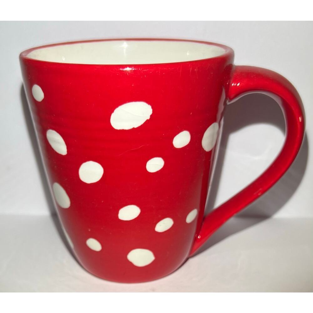 Adorable Red polkadot mug